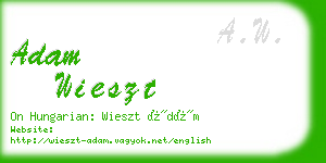 adam wieszt business card